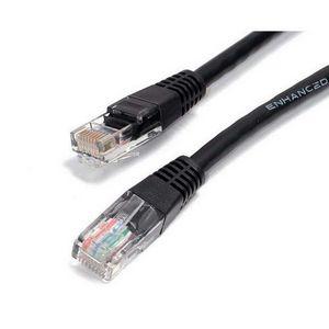 35ft CAT6 Ethernet Cable - Black Molded Gigabit - 100W PoE UTP 650MHz - Category 6 Patch Cord UL Certified Wiring/TIA