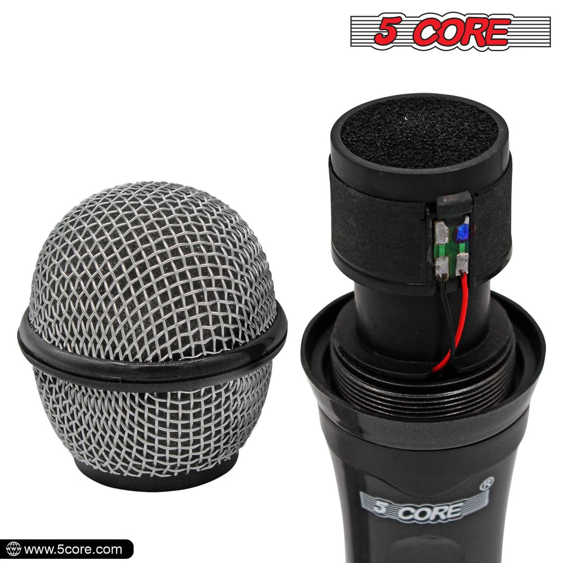 5Core XLR Dynamic Microphone – Handheld Mic for Karaoke, Singing, and Studio Use (Microfono)