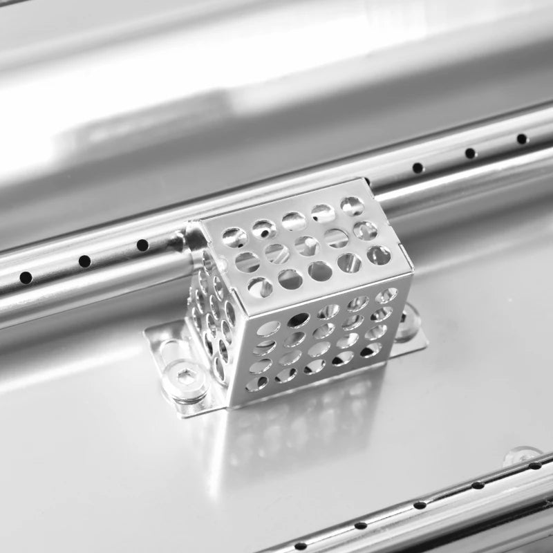 Outsunny 6 Piece Patio Furniture Set with 50,000 BTU Gas Fire Pit Table, Outdoor PE Rattan Dining Table and Chair Set, Sectional Conversation Sofa Set with Cushions, Grey