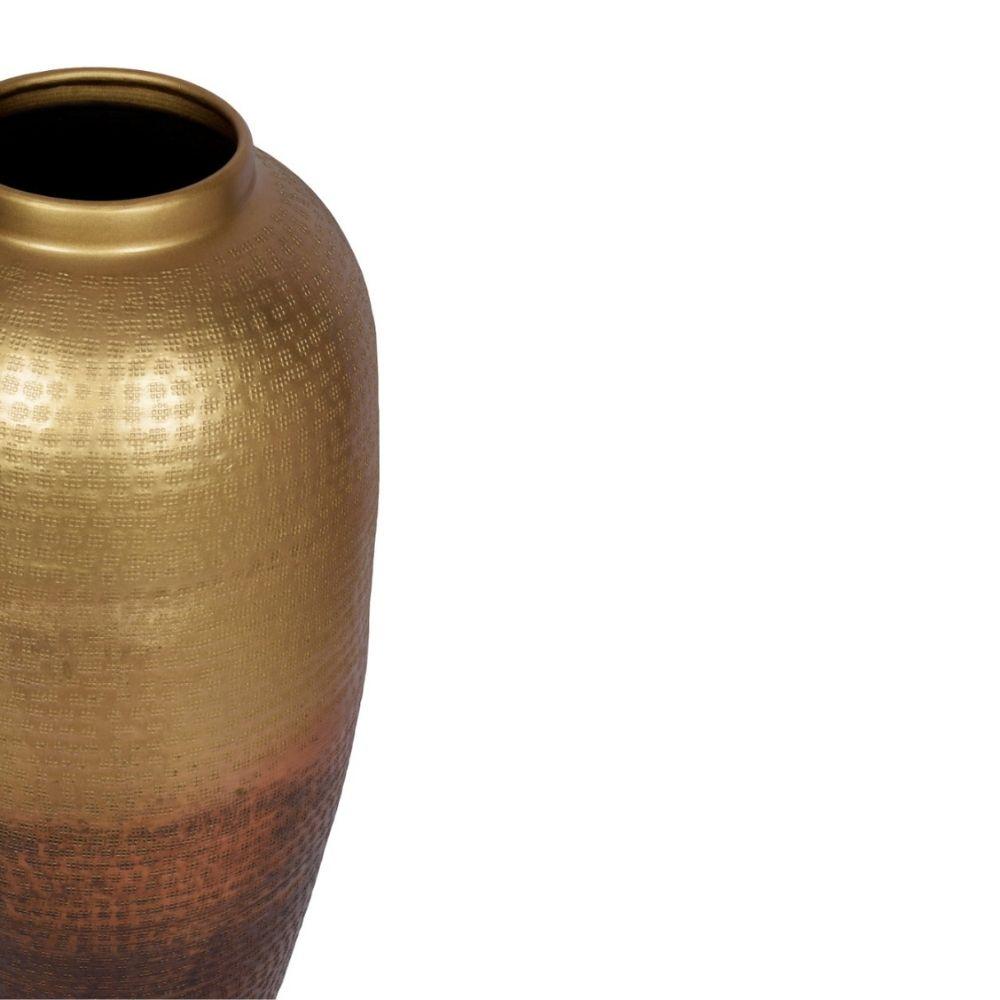Selina Hand Hammered Brass Floor Vase
