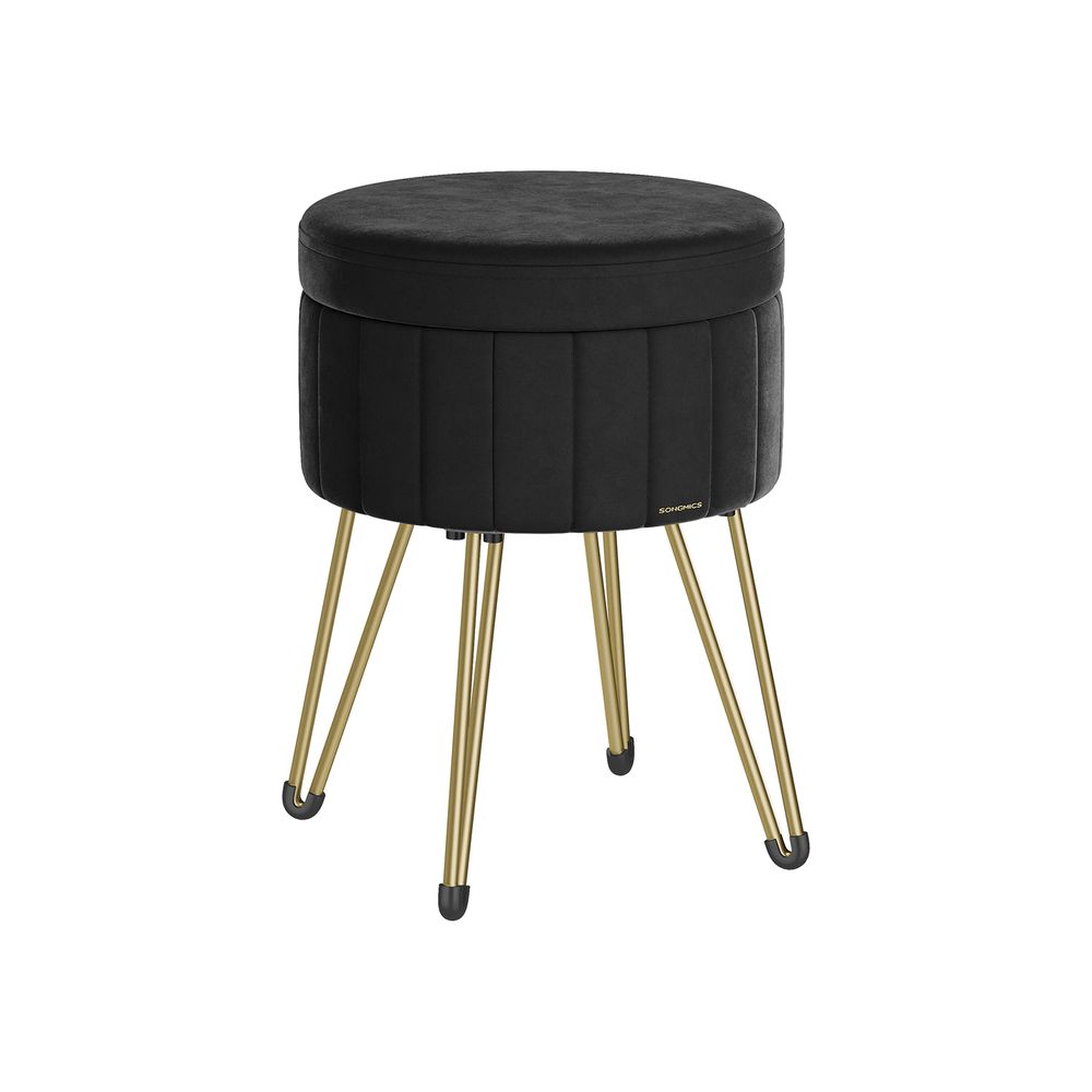 SONGMICS Small Vanity Stool Chair with Storage