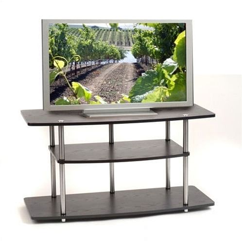 Black 42-Inch Flat Screen TV Stand - Free Shipping