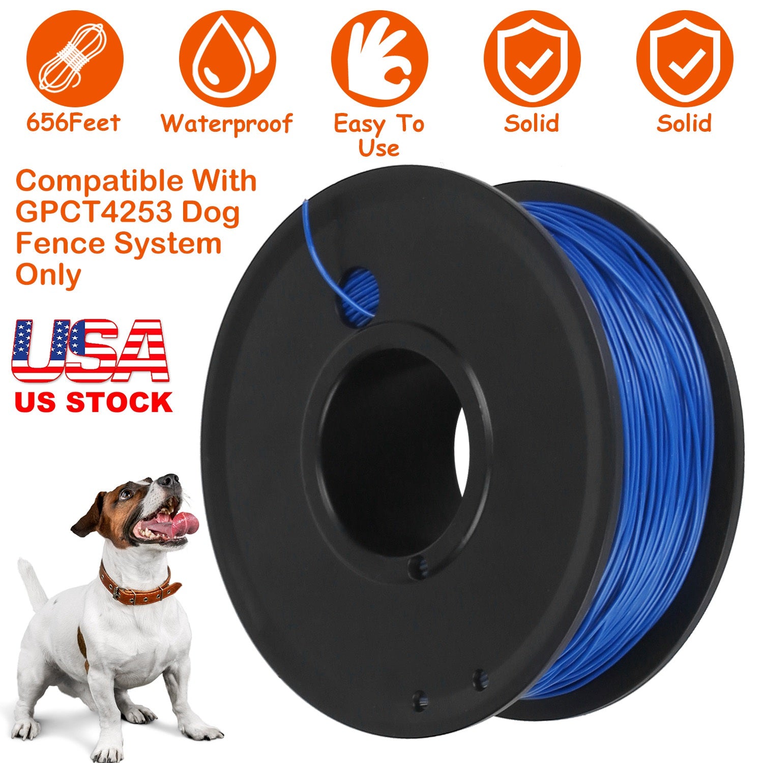 656Feet Underground Dog Fence Wire Aluminum Boundary Wire for Dog Fence System