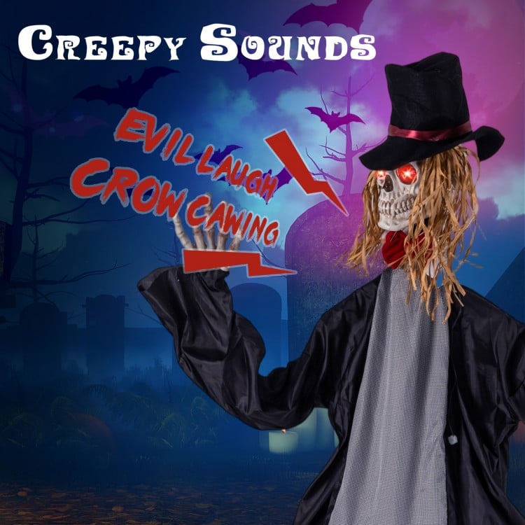Halloween Animatronic Standing Groom 7.2 FT Haunted House Decoration