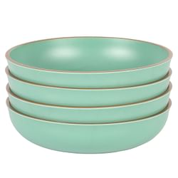 Gibson Home Rockabye 4 Piece 8.5 Inch Melamine Dinner Bowl Set In Green - Free Shipping