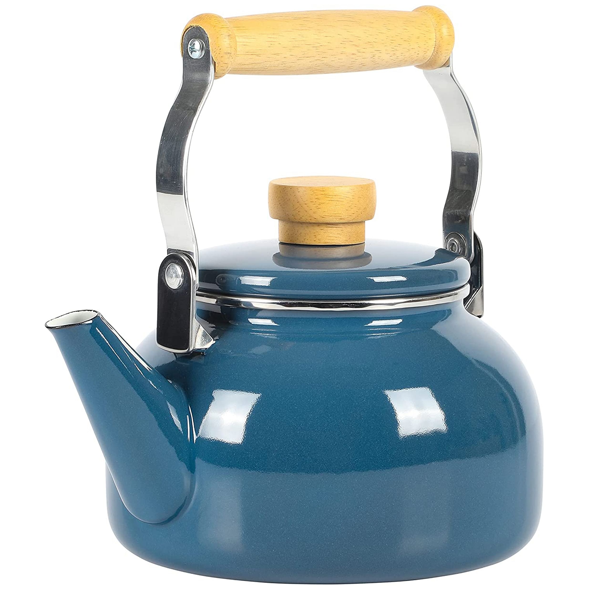 Mr. Coffee Quentin 1.5 Quart Tea Kettle With Fold Down Handle in Blue - Free Shipping