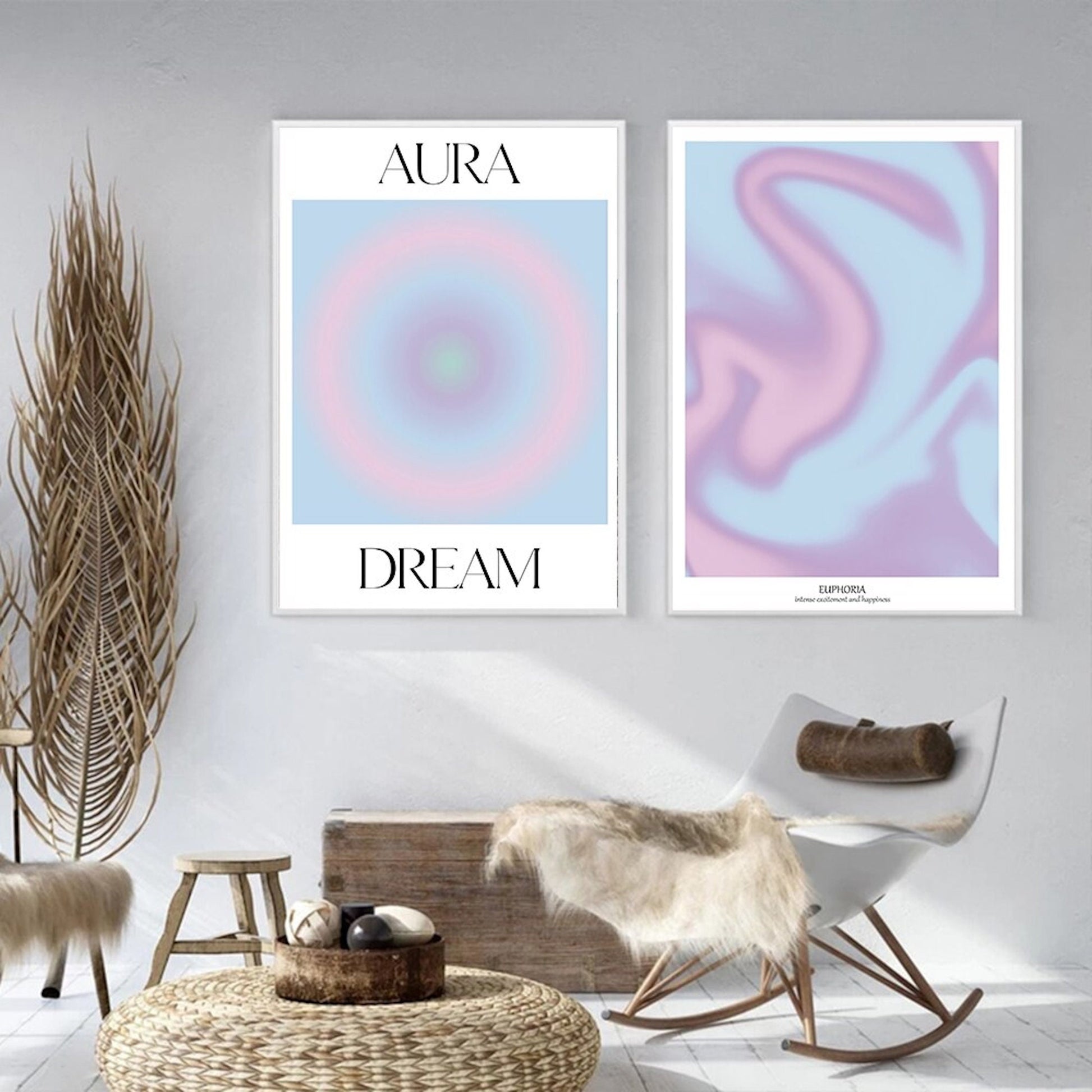 Poster Harmonie Energie Positiv Mindset I Wohnkultur| Bilder Wohnzimmer | Wandbilder Schlafzimmer | Deko Print ohne Rahmen | Bilder Set