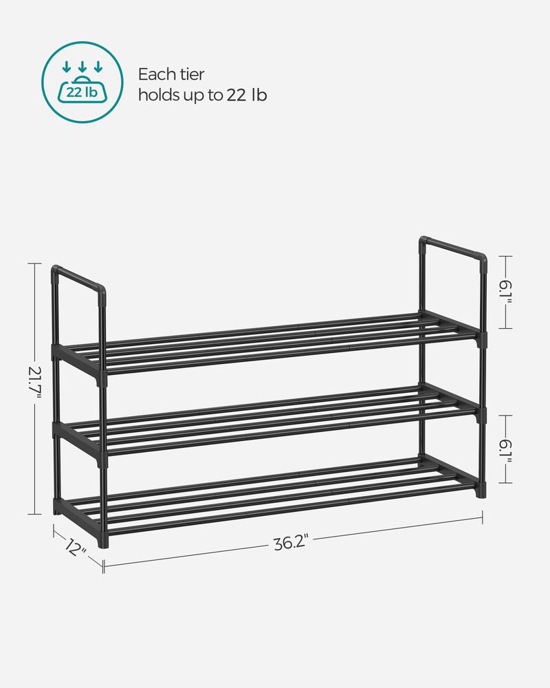 SONGMICS Metal Shoe Rack