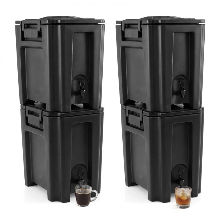 13.2 Gal Insulated Beverage Dispenser Commercial with Two-Stage Faucet