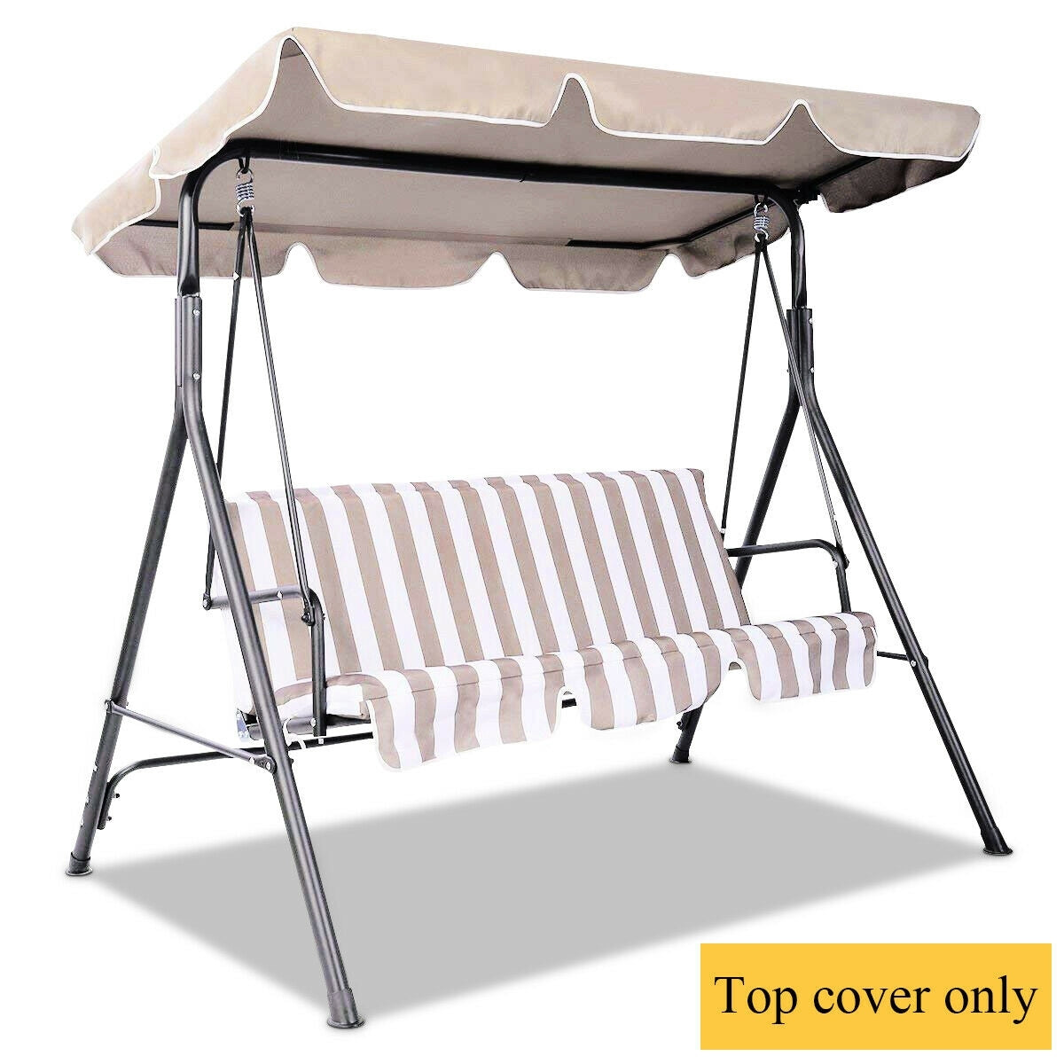 Swing Top Canopy Replacement Cover-BeigeÂ