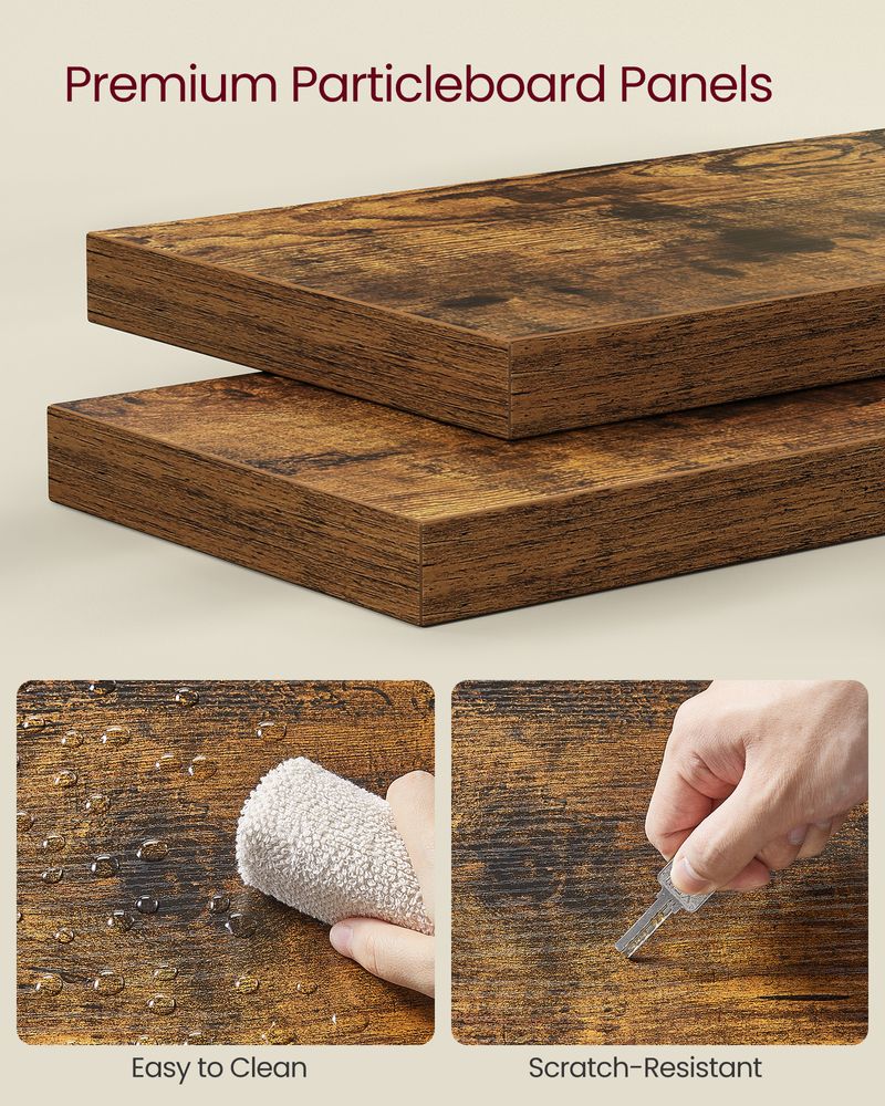 VASAGLE 5-Tier Floating Corner Bookshelf