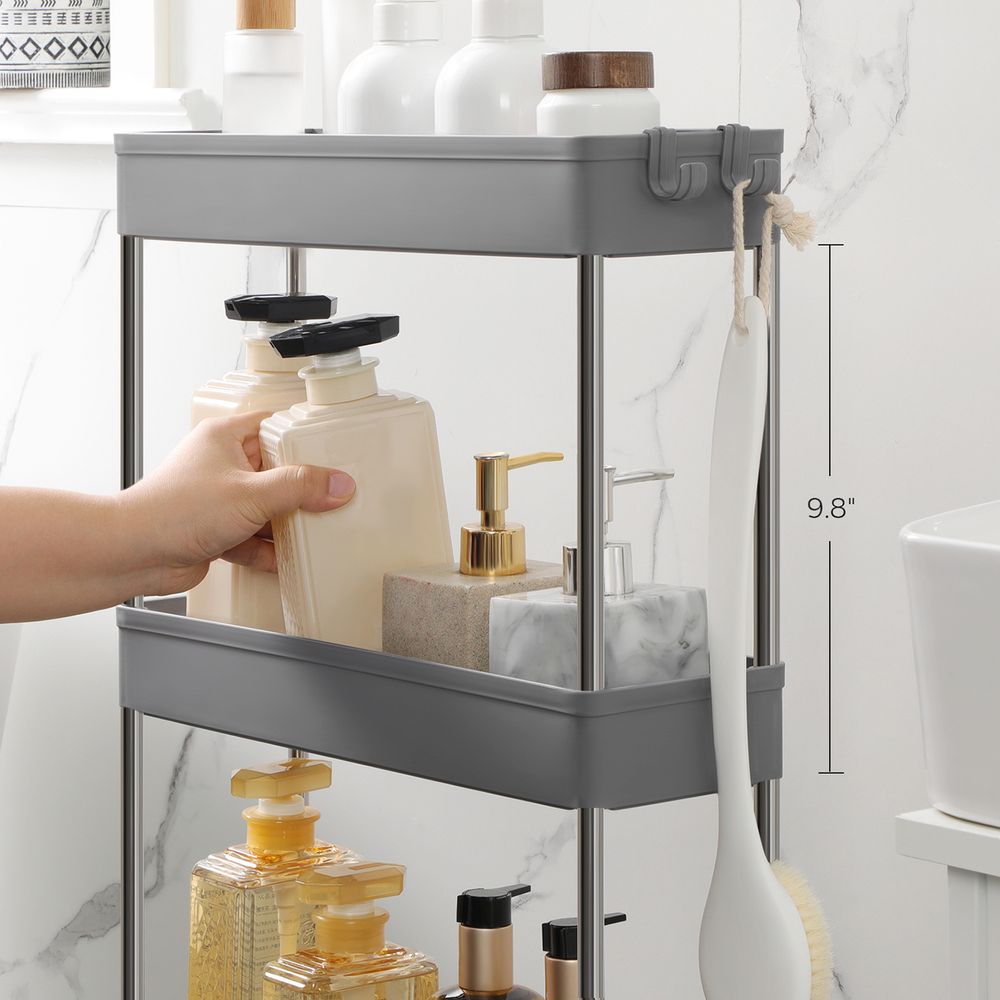 SONGMICS 4-Tier Narrow Utility Cart on Wheels