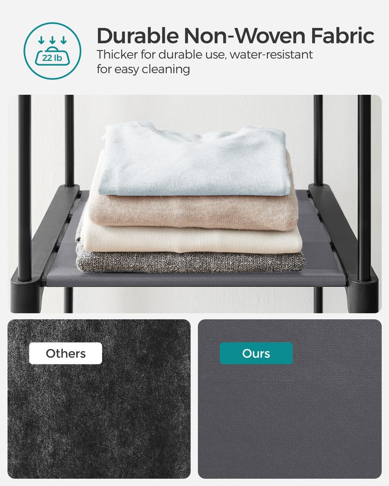 SONGMICS Closet Wardrobe with Non-Woven Fabric Cover