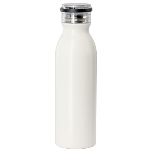 Gibson Home Marina 20oz Stainless Steel Thermal Bottle with Acrylic Lid in Cream - Free Shipping