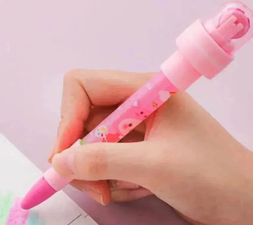 12 Color Bubble Crayon Painting Graffiti Seal for Children