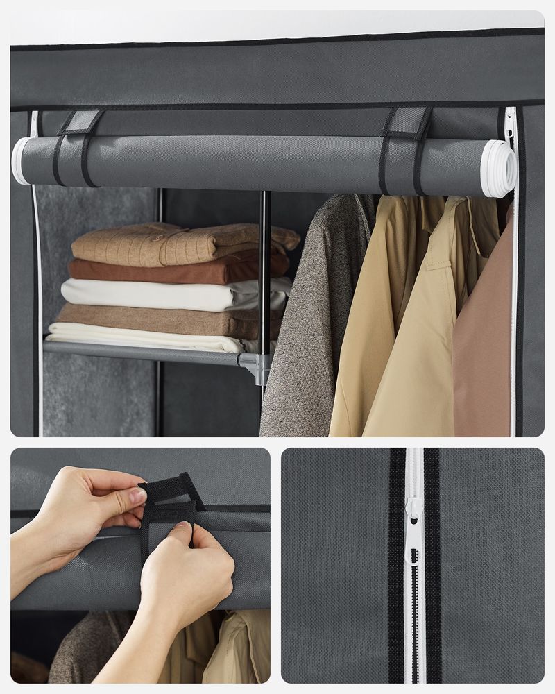 SONGMICS Clothes Storage Organizer with 6 Shelves