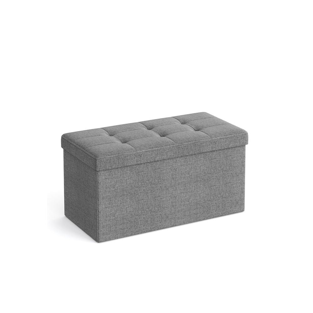 SONGMICS 30 Inches Folding Storage Ottoman Bench