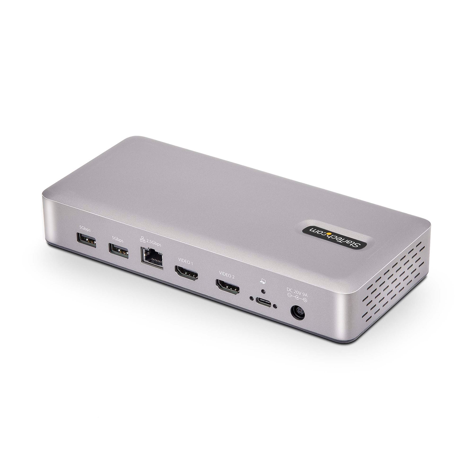 USB4 Docking Station, USB-C 40Gbps, Dual Video HDMI, Up to 2x 4K 60Hz 4:4:4 (RGB) or 2x 4K 120Hz 4:2:2, Multi-Monitor Dock, 6x USB, 2.5GbE, 100W PD