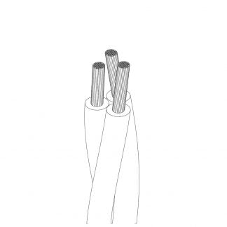 3 Core Twisted Fabric Flex Electrical Wire~2107