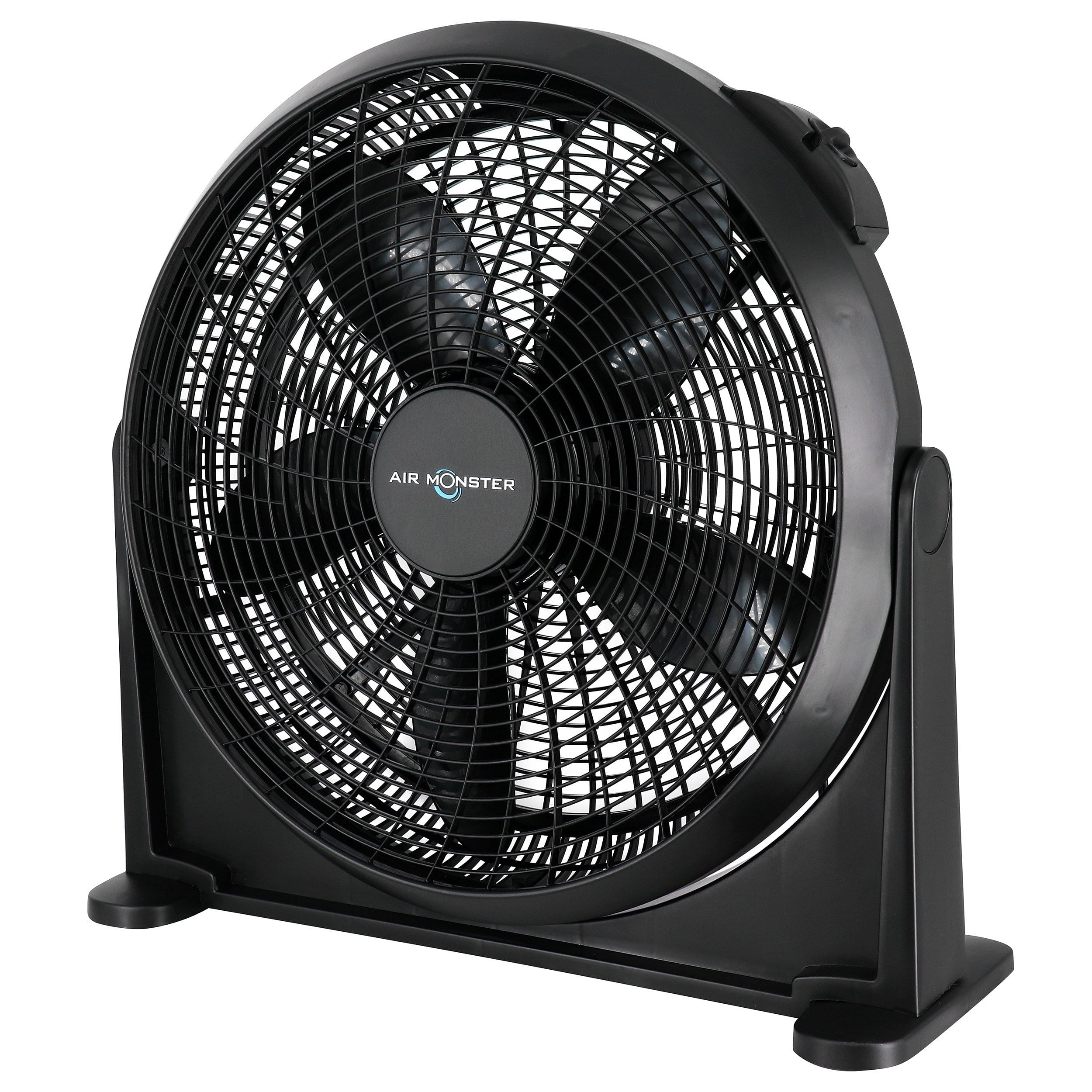 Air Monster 20 Inch Air Circulator Wall Mountable 3 Speed Fan in Black - Free Shipping