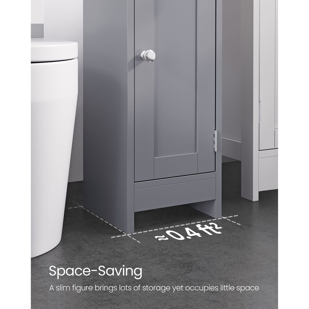 VASAGLE Small Bathroom Storage Corner Floor Cabinet