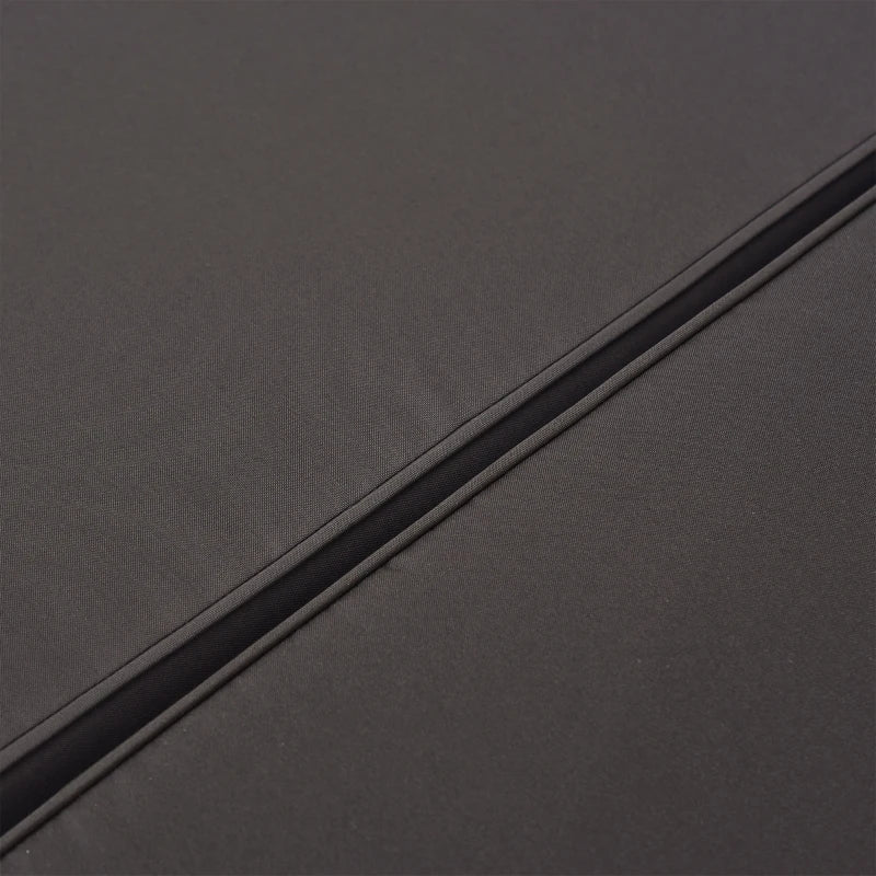 Outsunny 6 Pieces Outdoor PE Rattan Wicker Patio Furniture Sofa Set with Thick Cushions, Deluxe Garden Sectional Couch with Glass Top Table, Mixed Grey and Charcoal