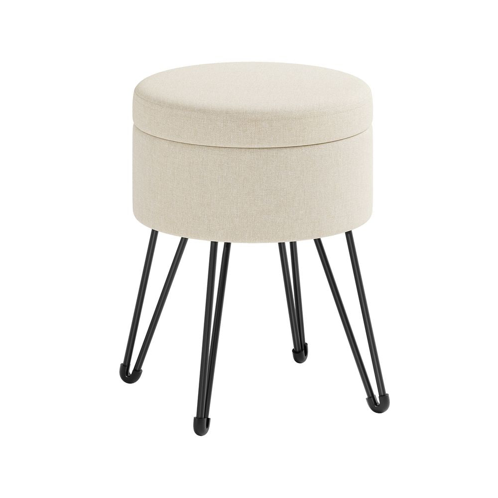 SONGMICS Small Ottoman Stool with Storage