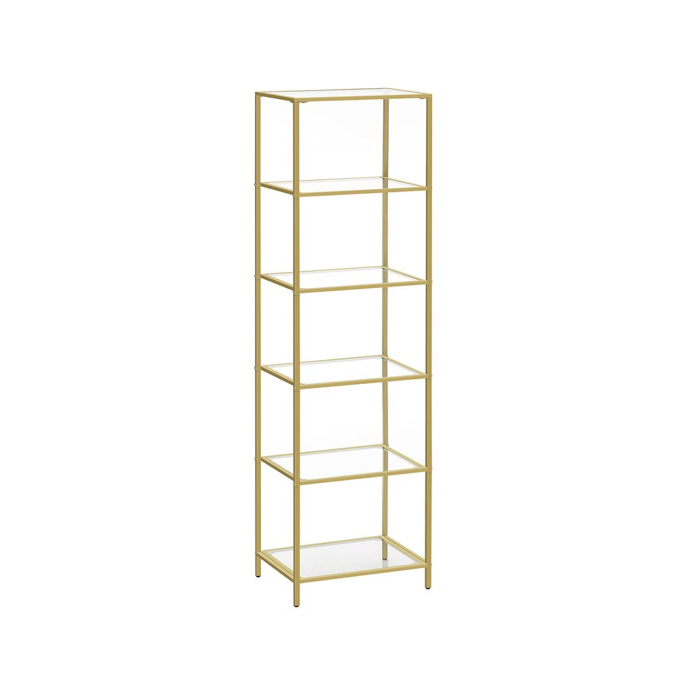 VASAGLE Bookcase, Slim Shelving Unit