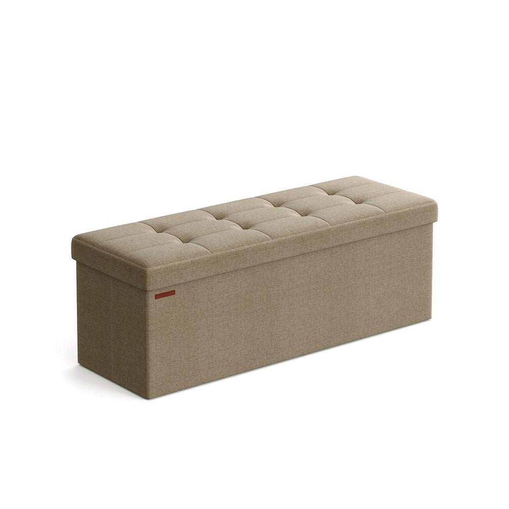 SONGMICS MAZIE Collection 43'' Folding Storage Ottoman Bench