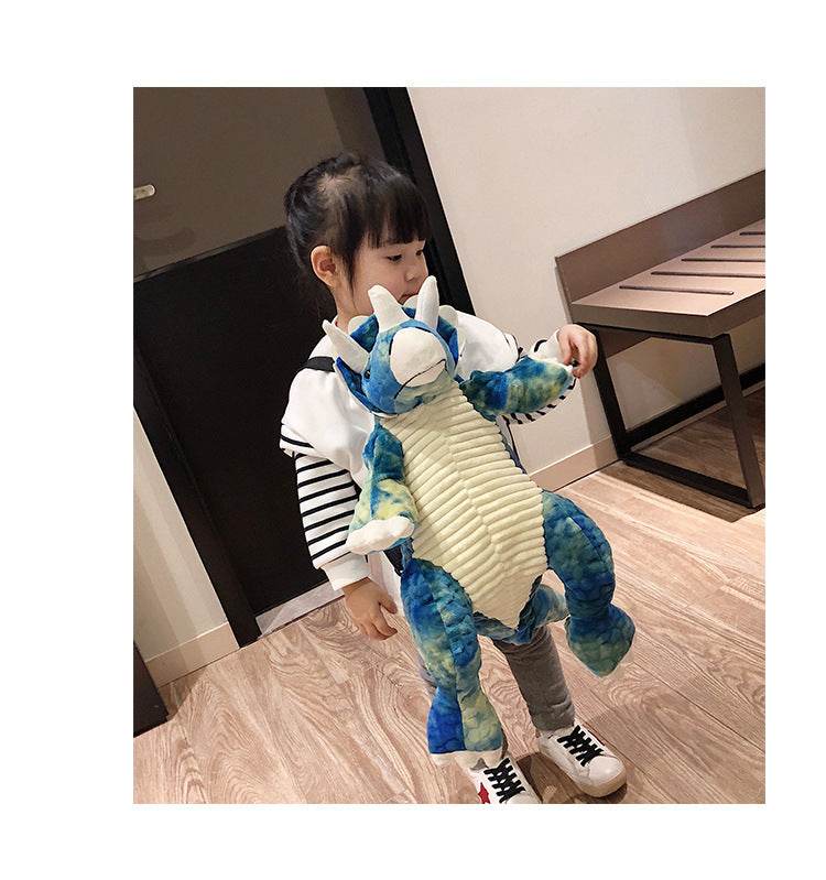 3D Dinosaur Kids Backpack – Cute Cartoon Plush Bag