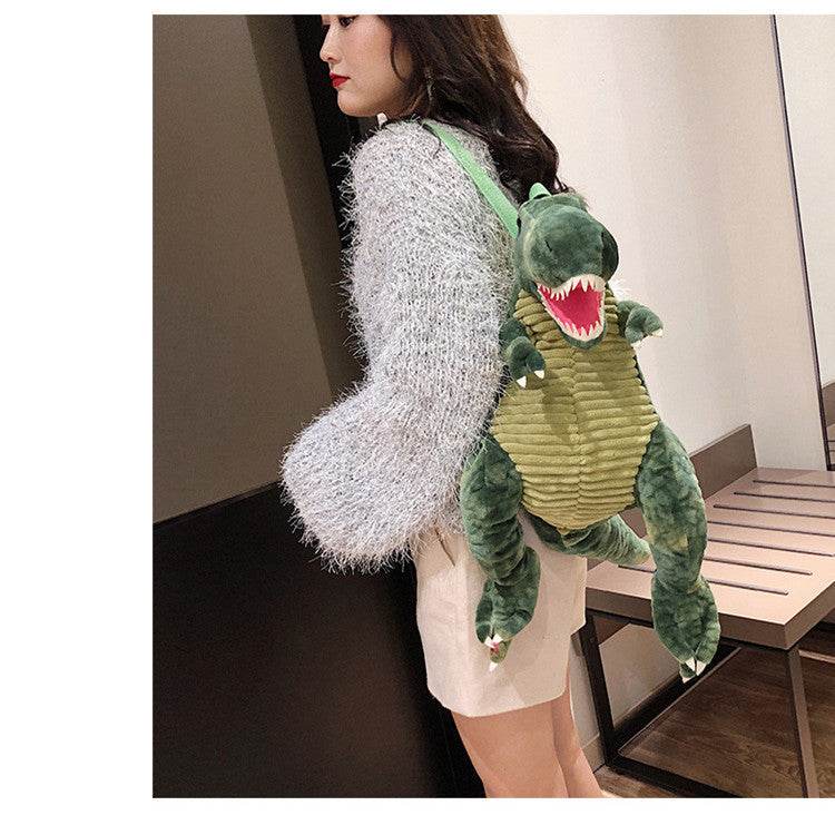 3D Dinosaur Kids Backpack – Cute Cartoon Plush Bag