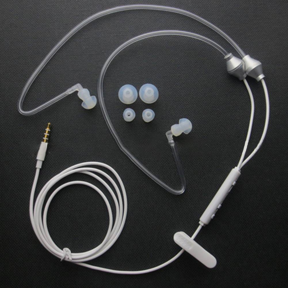 Mobile Phone Health Earphones With Microphone Bilateral in-ear Air Duct Health Non-hazardous Earphones