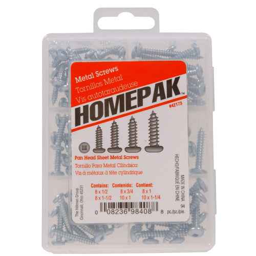 Homepak Zinc Pan Head Sheet Metal Screw Kit