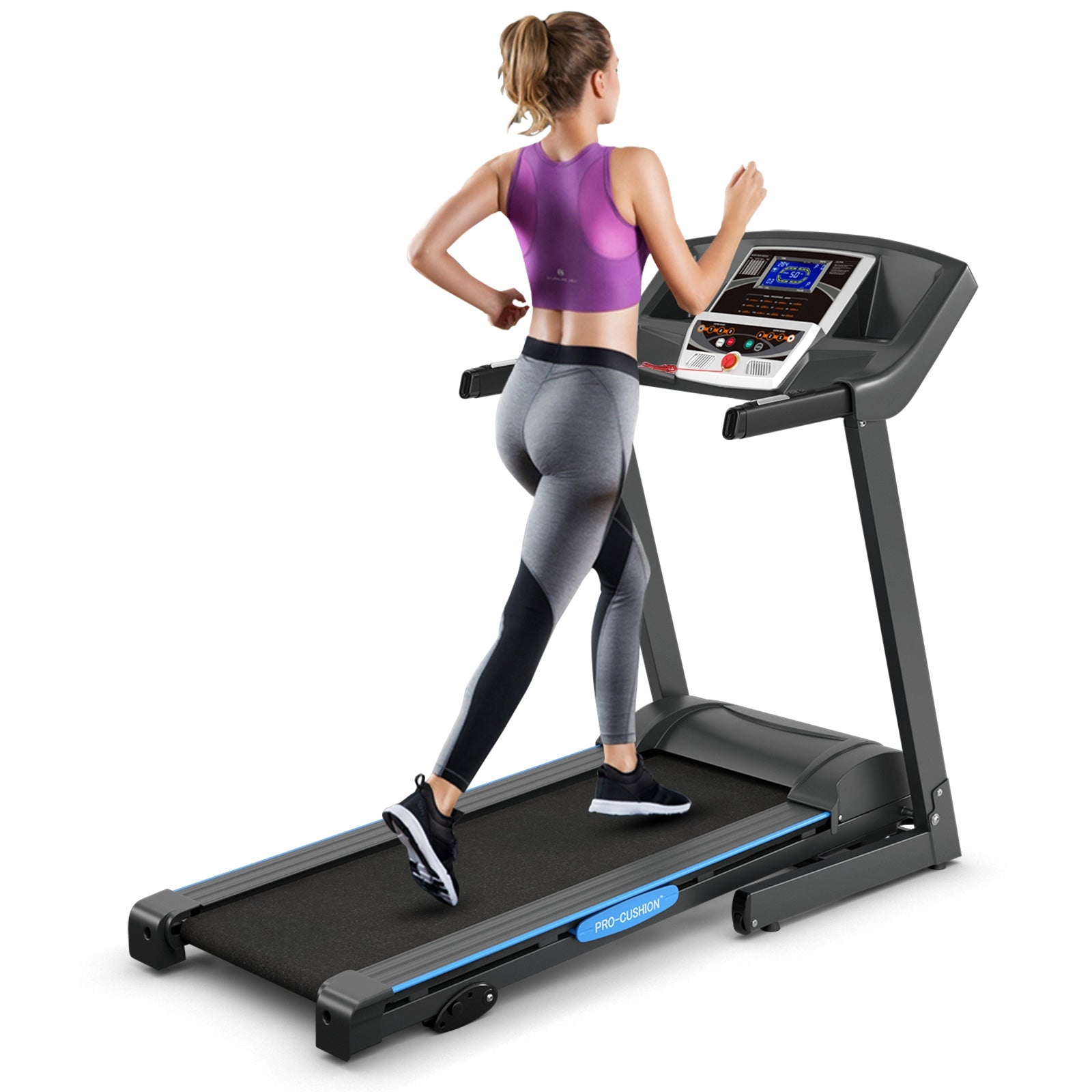 2.25 HP Folding Electric Motorized Power Treadmill Machine with LCD DisplayÂ