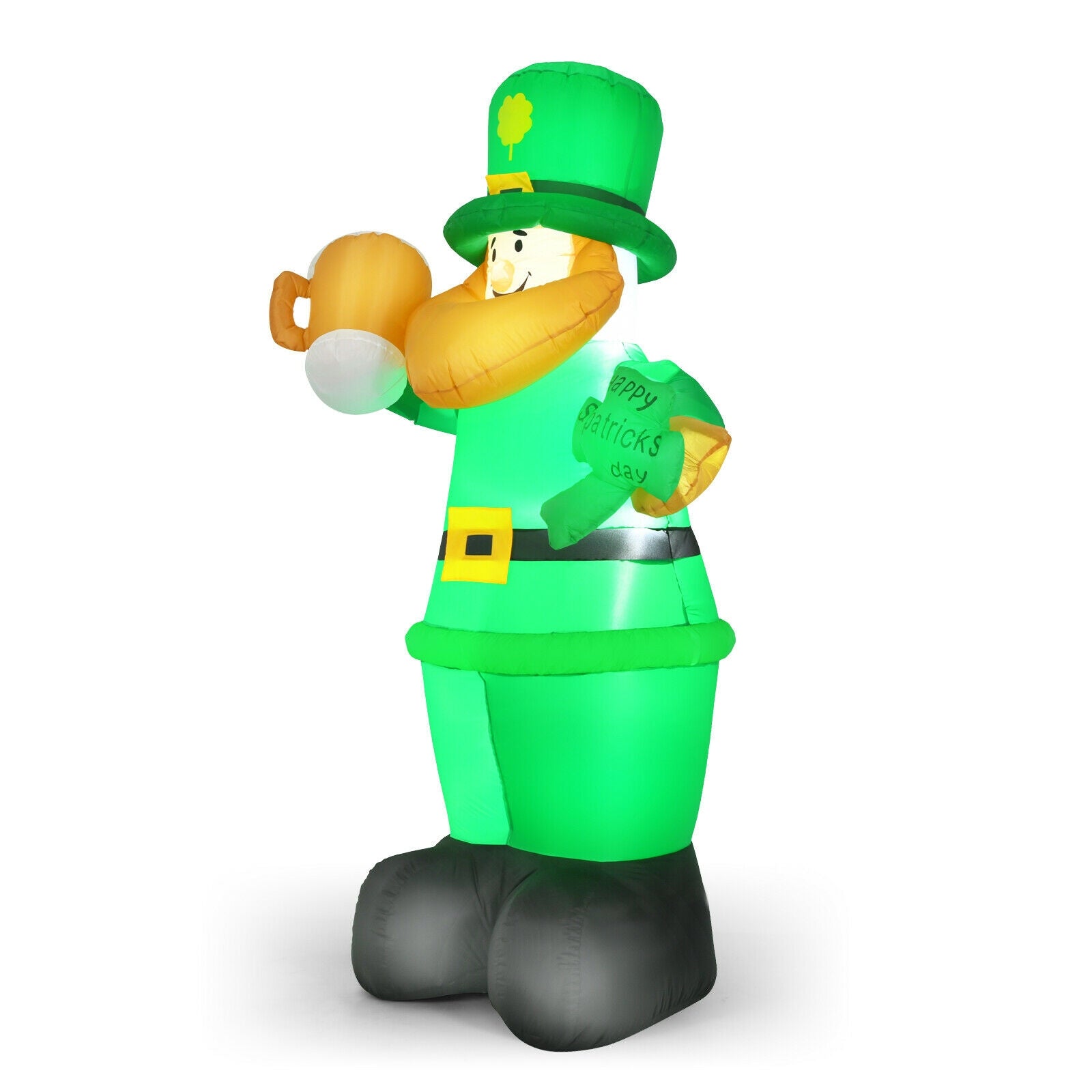 Patrick’s Day Inflatable Leprechaun for for Yard and Lawn-8 ft