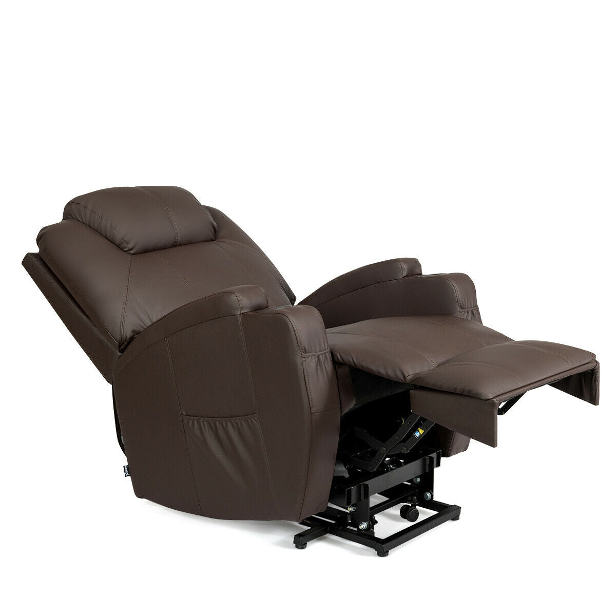 Heated Vibration Massage Power Lift Chair with Remote-Brown