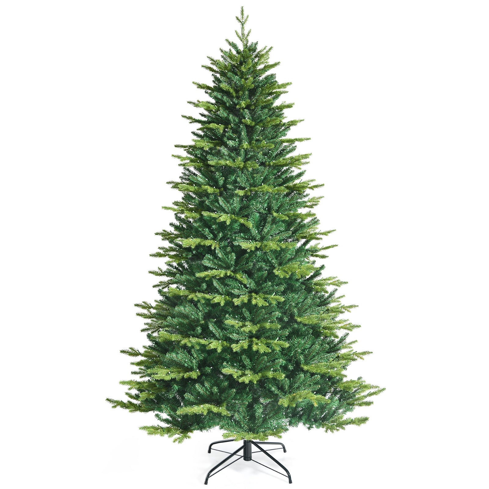 Pre-lit Artificial Hinged Christmas Tree with APP Controlled LED Lights-8'
