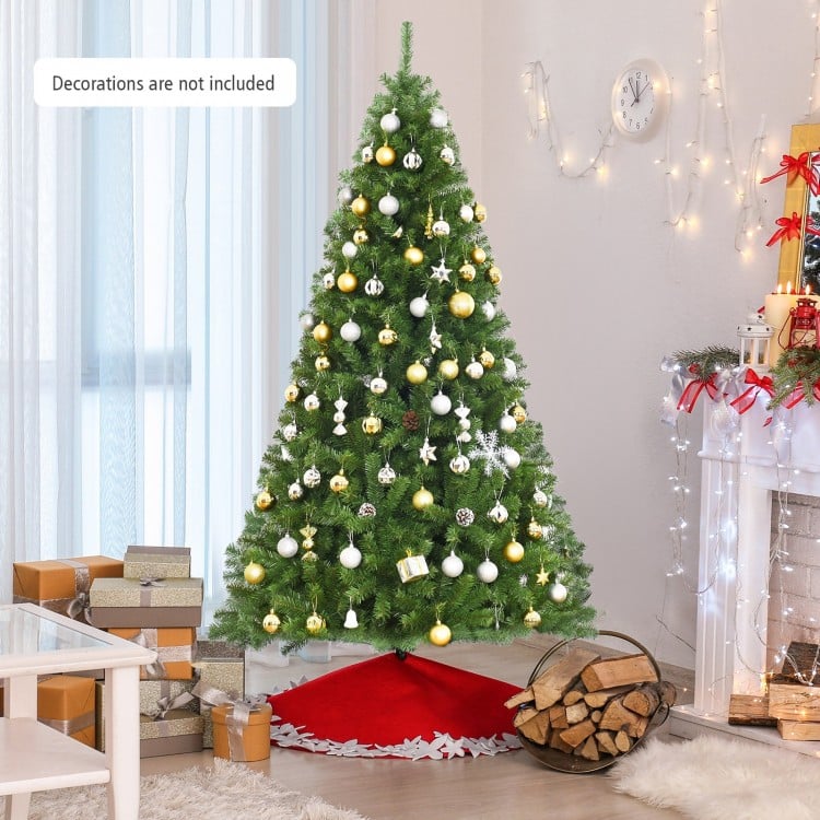 6 Feet Premium Artificial Hinged PVC Christmas Tree with Metal Stand