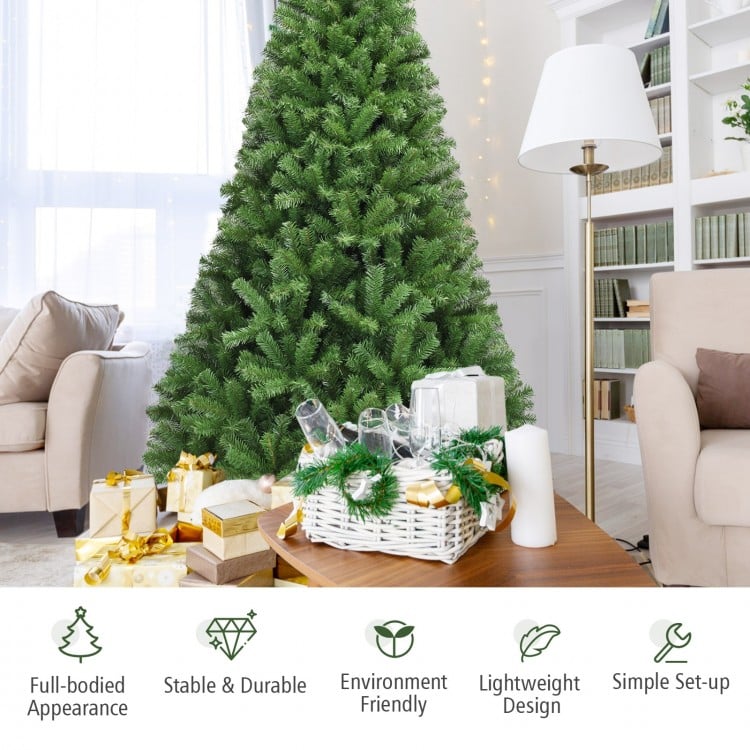 6 Feet Premium Artificial Hinged PVC Christmas Tree with Metal Stand