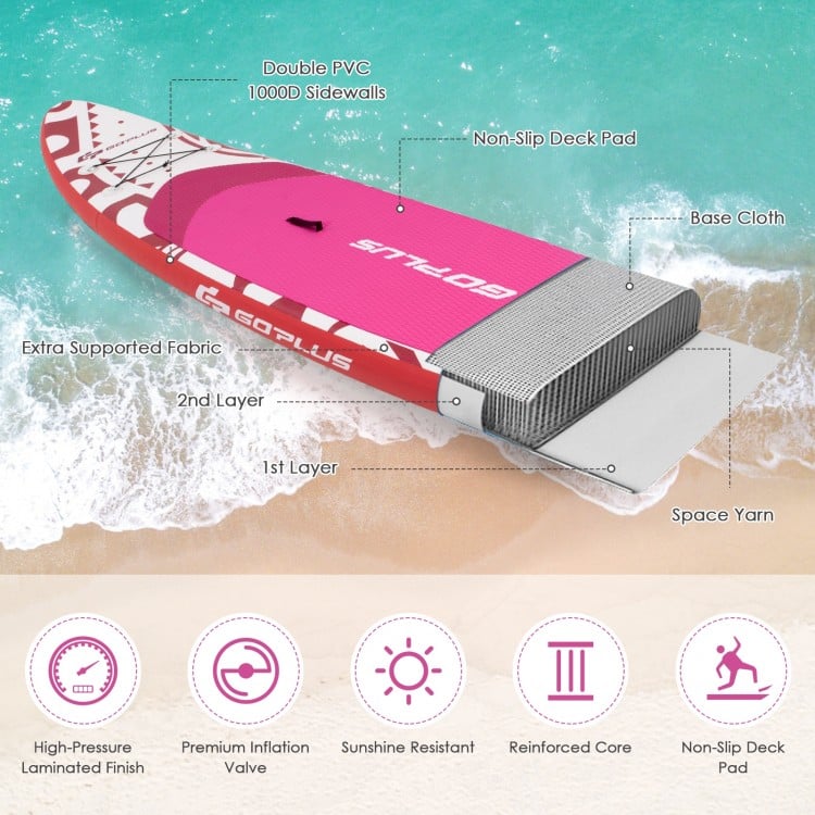 Adjustable Inflatable Paddle Board with Carry Bag
