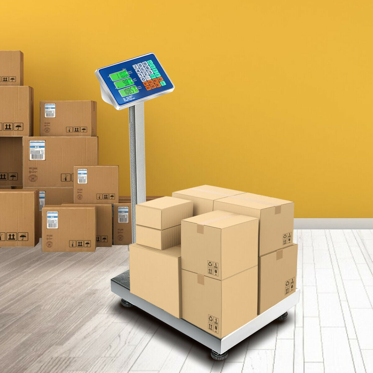 660 lbs Weight Platform Scale Digital Floor Folding ScaleÂ