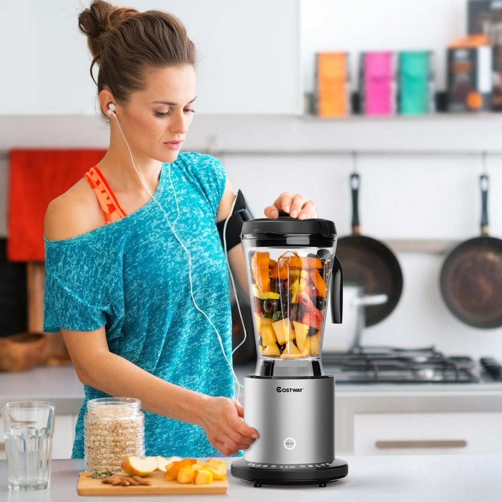 1500W Smoothie Maker High Power Blender with 10 SpeedsÂ