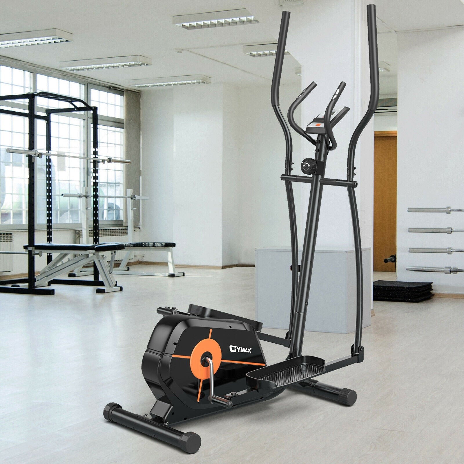 Elliptical Exercise Machine Magnetic Cross Trainer with LCD MonitorÂ