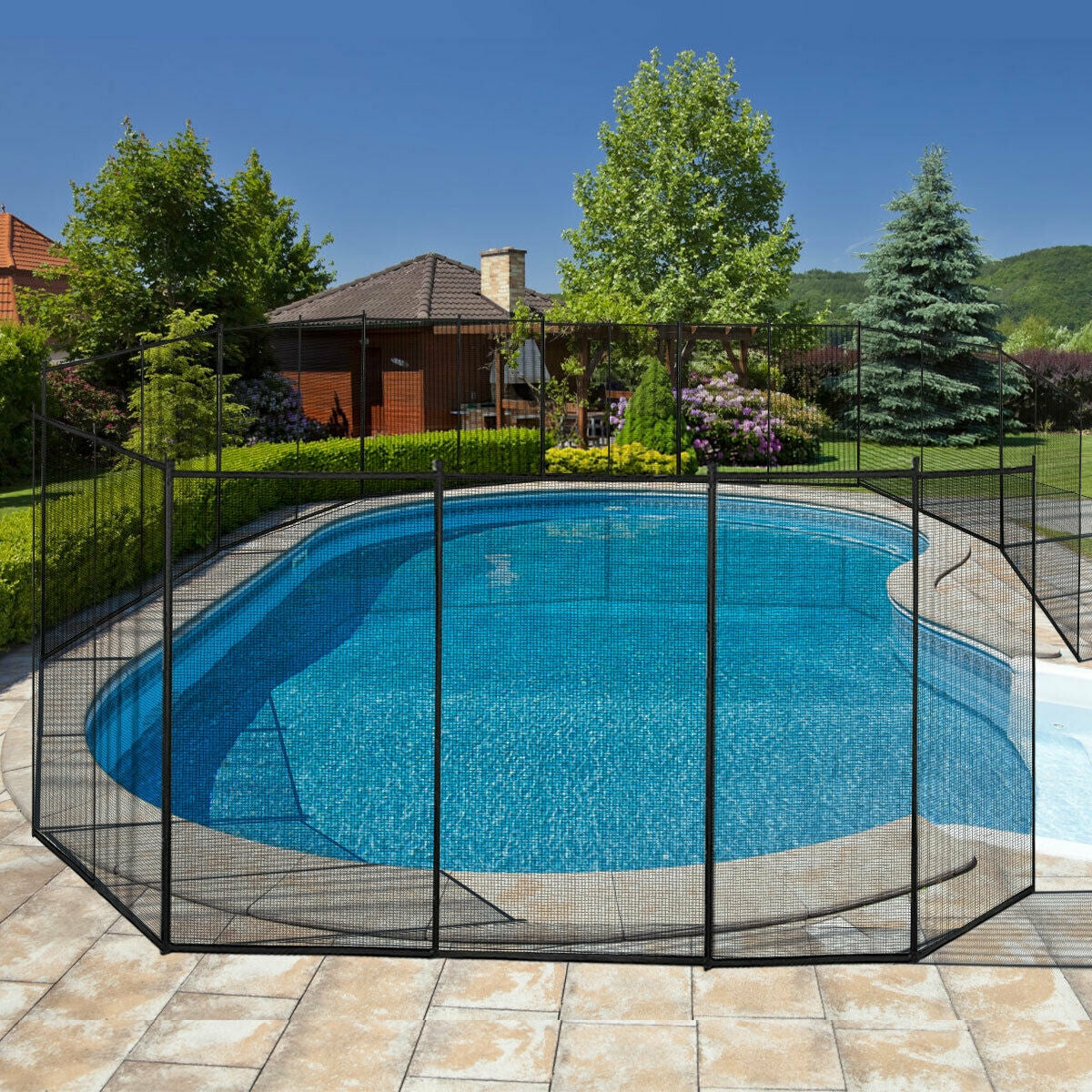 4 Feet x 12 Feet In-ground Swimming Pool Safety FenceÂ