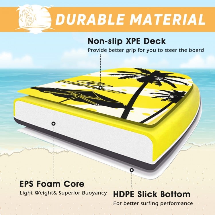 Lightweight Bodyboard Surfing with EPS Core Boarding-S