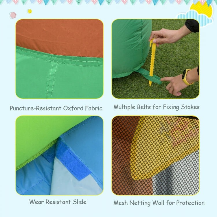 Kids Inflatable Jungle Bounce House Castle including Bag without Blower