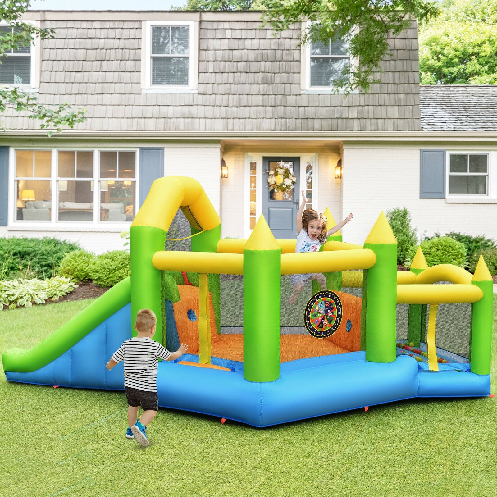 Inflatable Ball Game Bounce House Without BlowerÂ