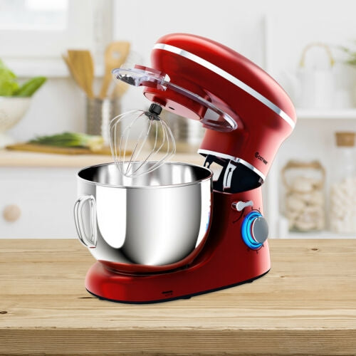 6.3 Quart Tilt-Head Food Stand Mixer 6 Speed 660W-RedÂ