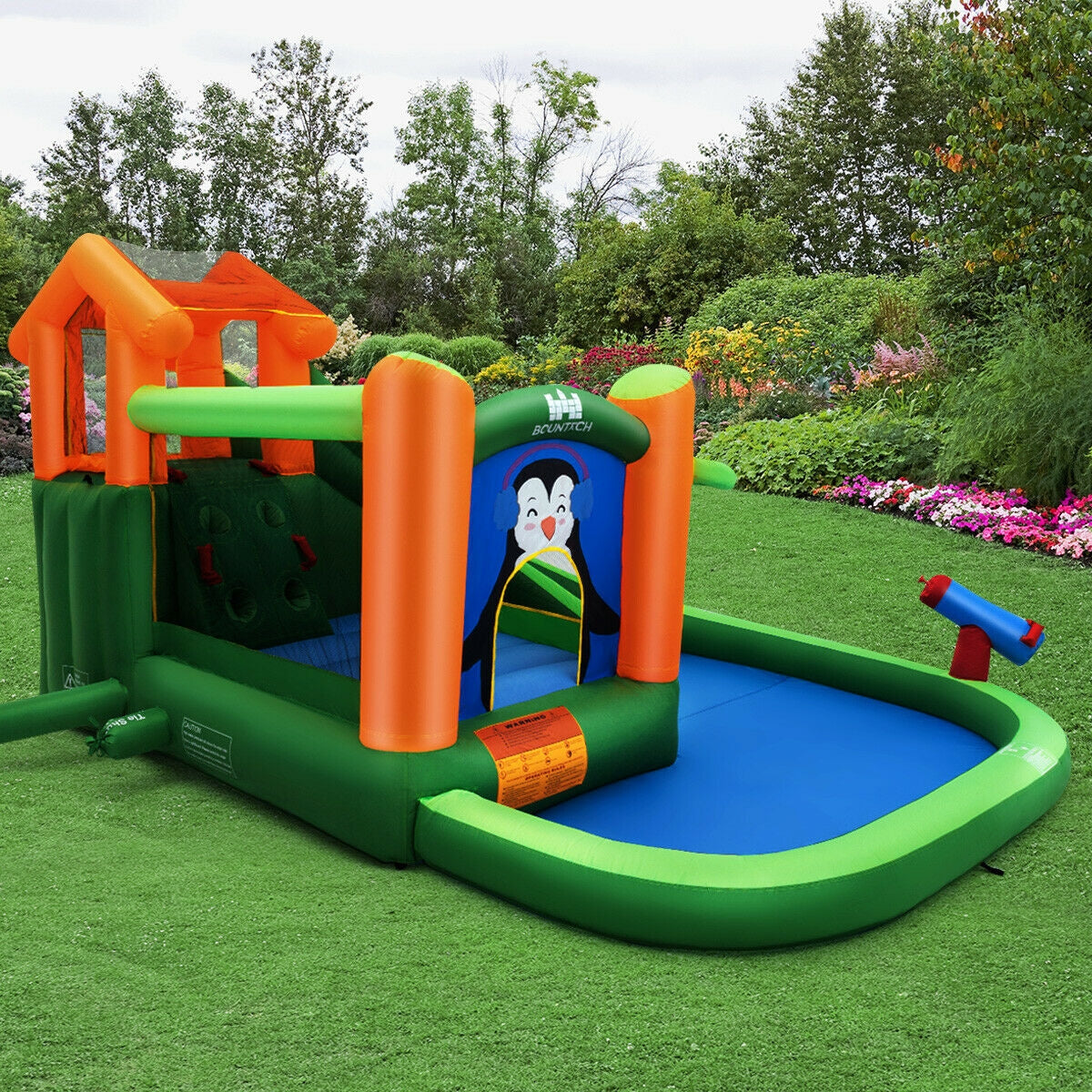 Inflatable Slide Bouncer and Water Park Bounce House Without BlowerÂ