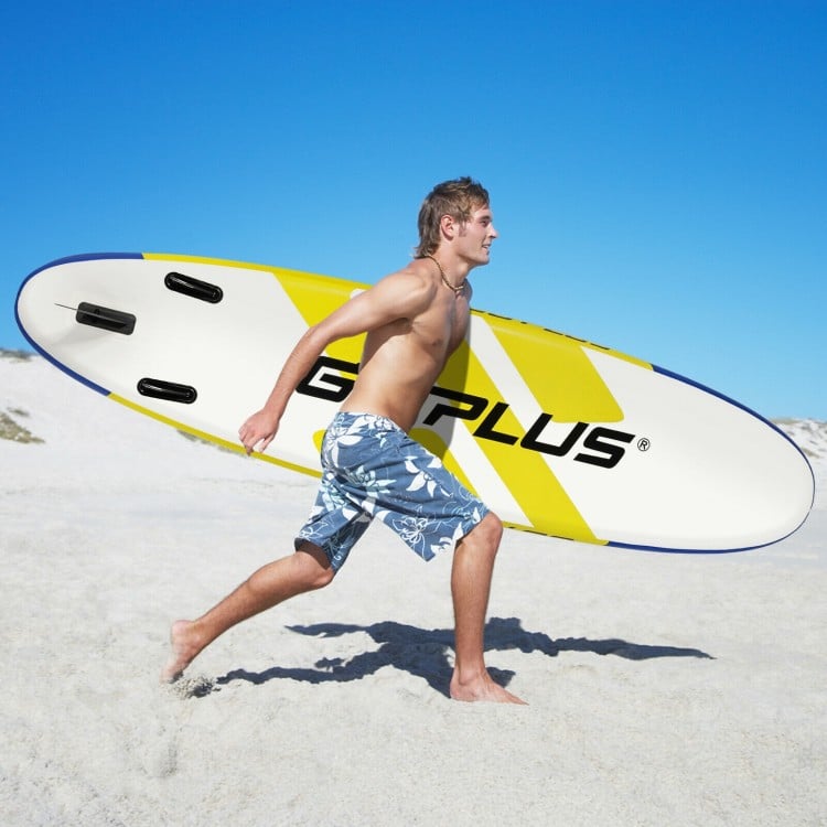 10 Feet Inflatable Stand Up Paddle Board 6 Inch Thick with Accessory Pack
